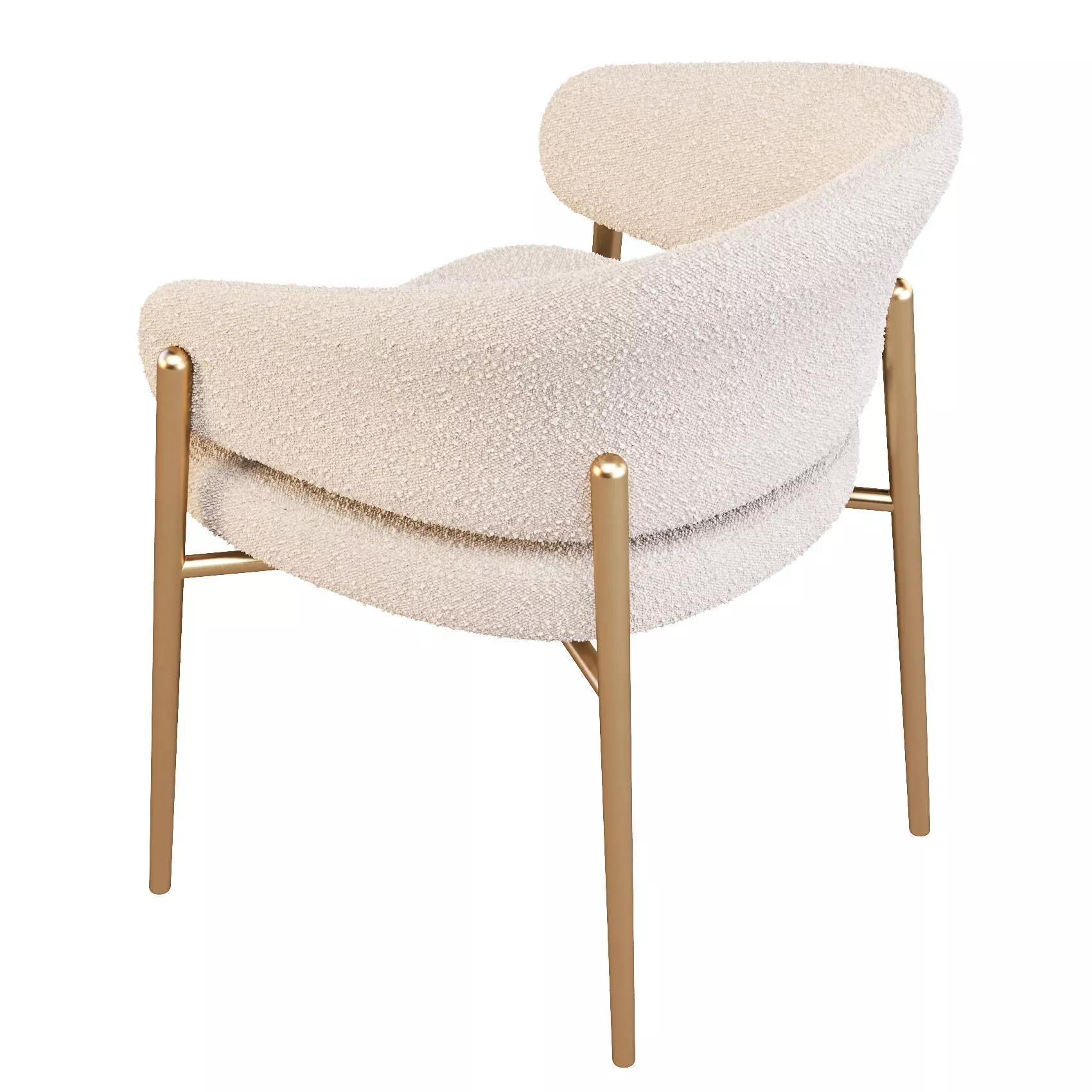 Giulio Marelli Simmy Table and Linda Chairs - Dining Set 3D model_4