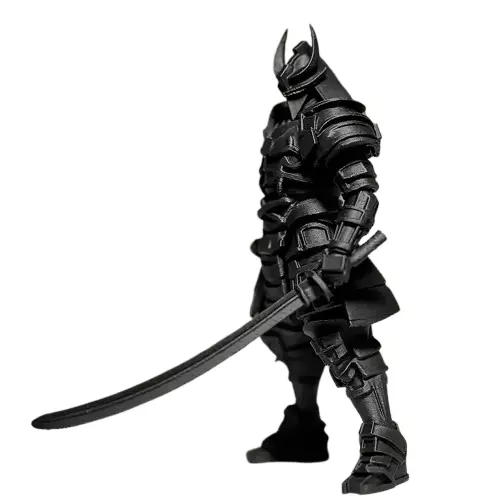 Decorated Samurai Warrior with Weapons 3D model_5