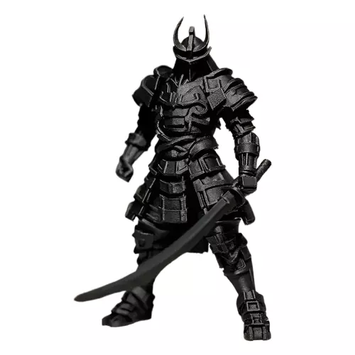Decorated Samurai Warrior with Weapons 3D model_0