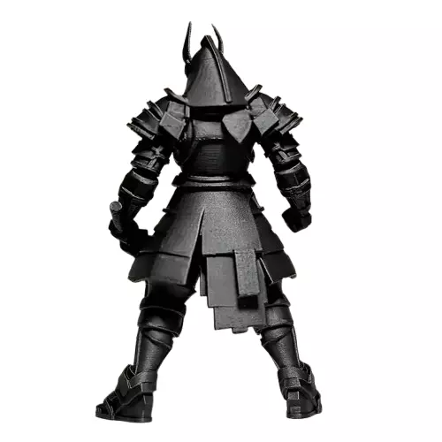 Decorated Samurai Warrior with Weapons 3D model_2