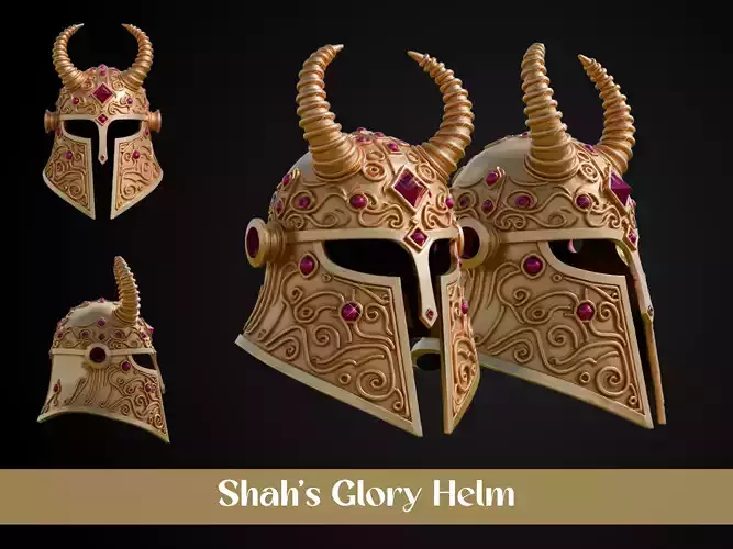 Stylized Persian Helmet - Shahs Glory