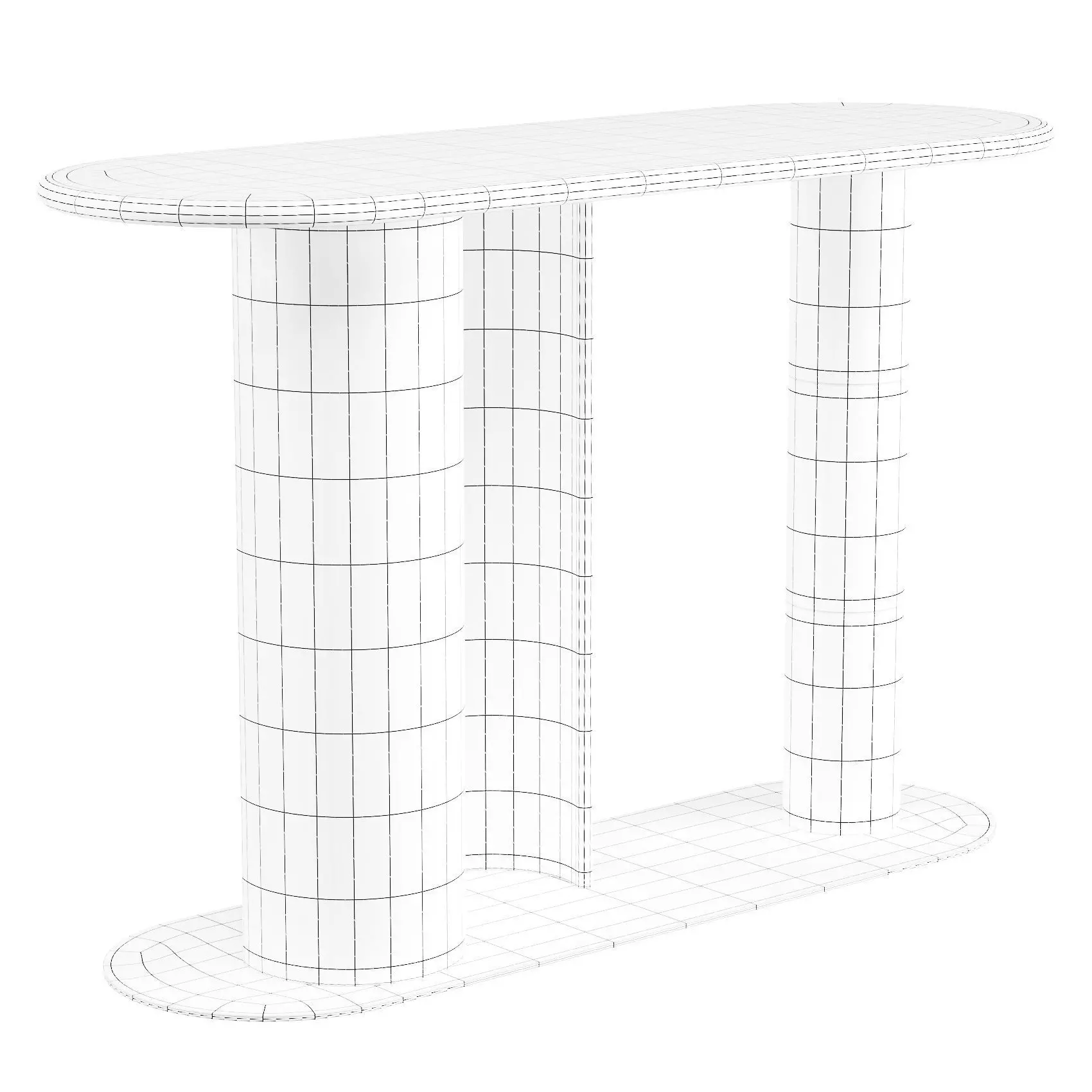 Turri Nook - Console Table 3D model_3