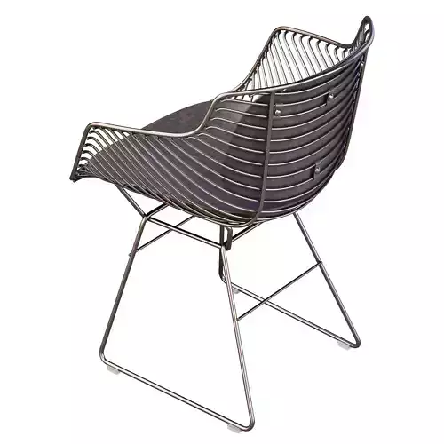 MDF Italia Flow Filo Armrest - Dining Chair 3D model 7