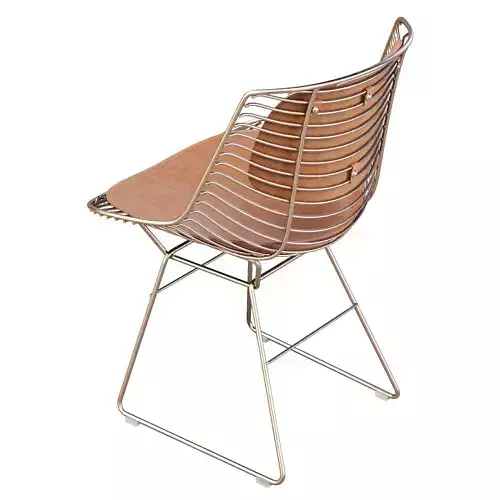 MDF Italia Flow Filo Armless - Dining Chair 3D model 7