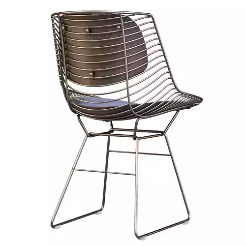 MDF Italia Flow Filo Armless - Dining Chair 3D model 4