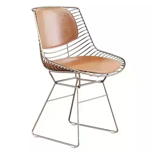 MDF Italia Flow Filo Armless - Dining Chair 3D model 3
