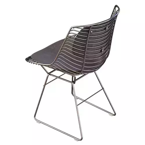 MDF Italia Flow Filo Armless - Dining Chair 3D model 6