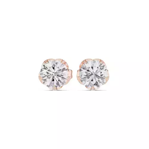 5mm Solitaire Round Cut  Diamond Stud Earring 3DM STL Video 3D print model