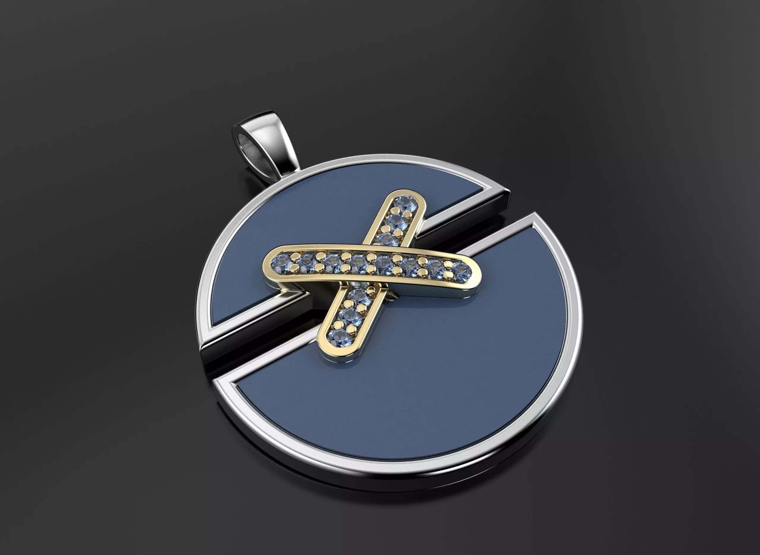 Chaumet 2 pendants 3D print model_10