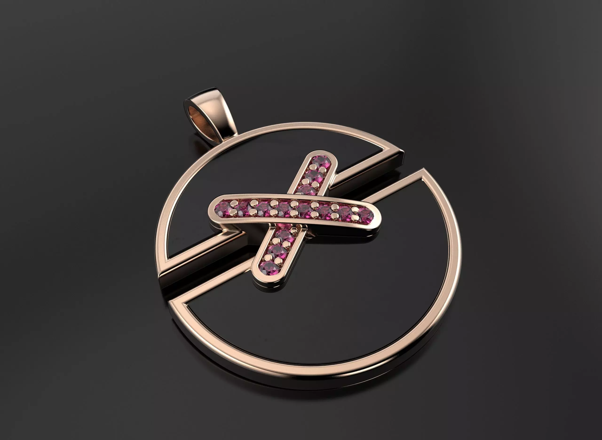 Chaumet 2 pendants 3D print model_1