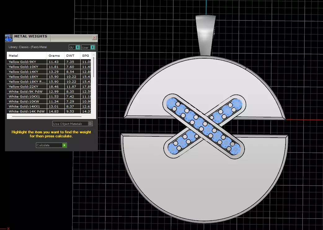 Chaumet 2 pendants 3D print model_14