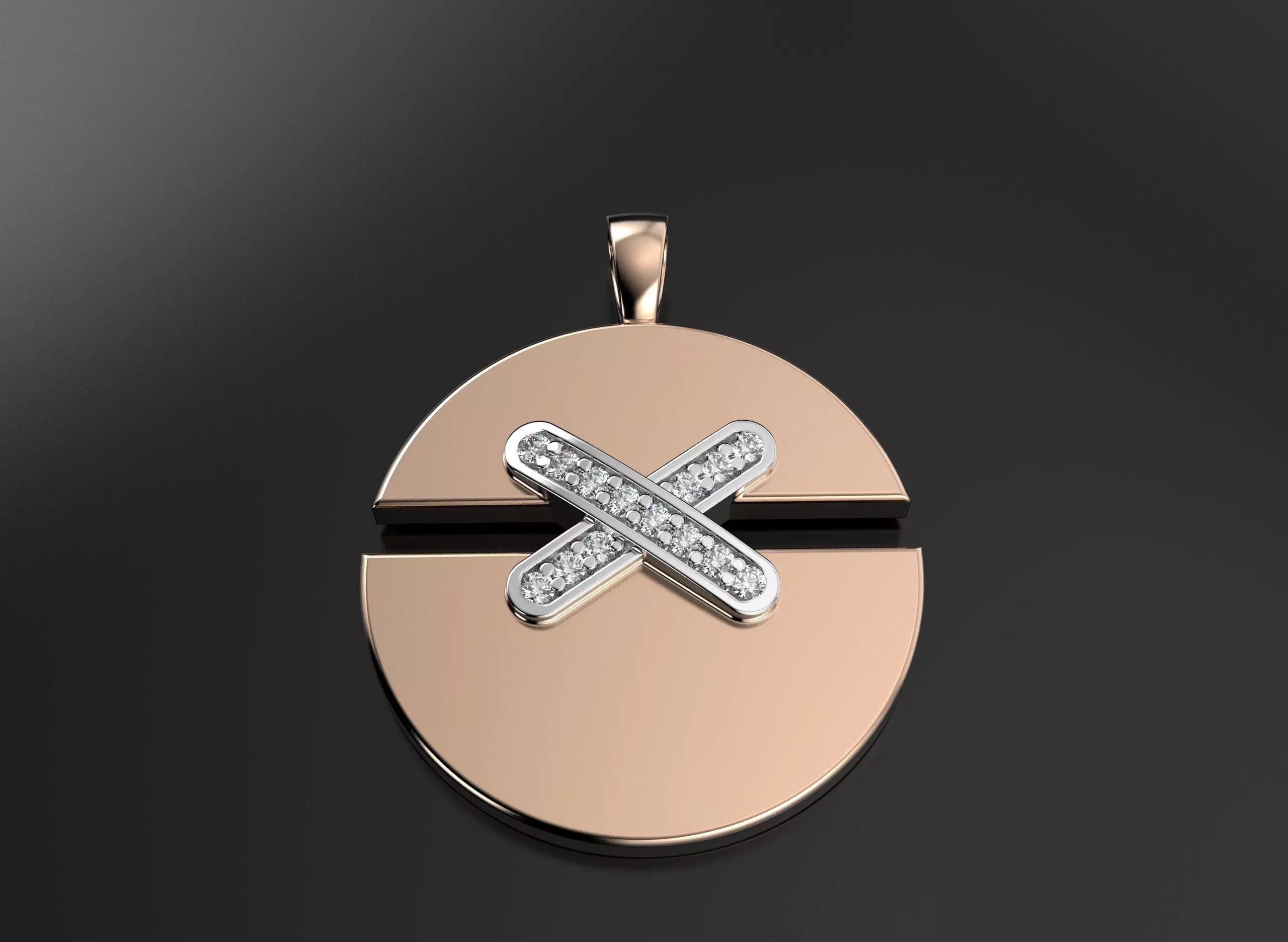 Chaumet 2 pendants 3D print model_6
