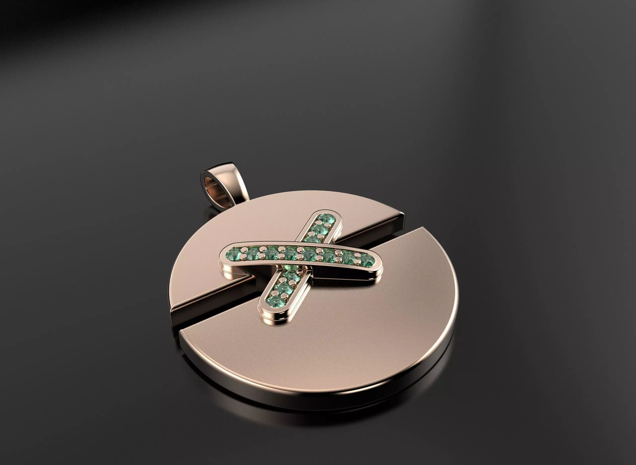 Chaumet 2 pendants 3D print model_2