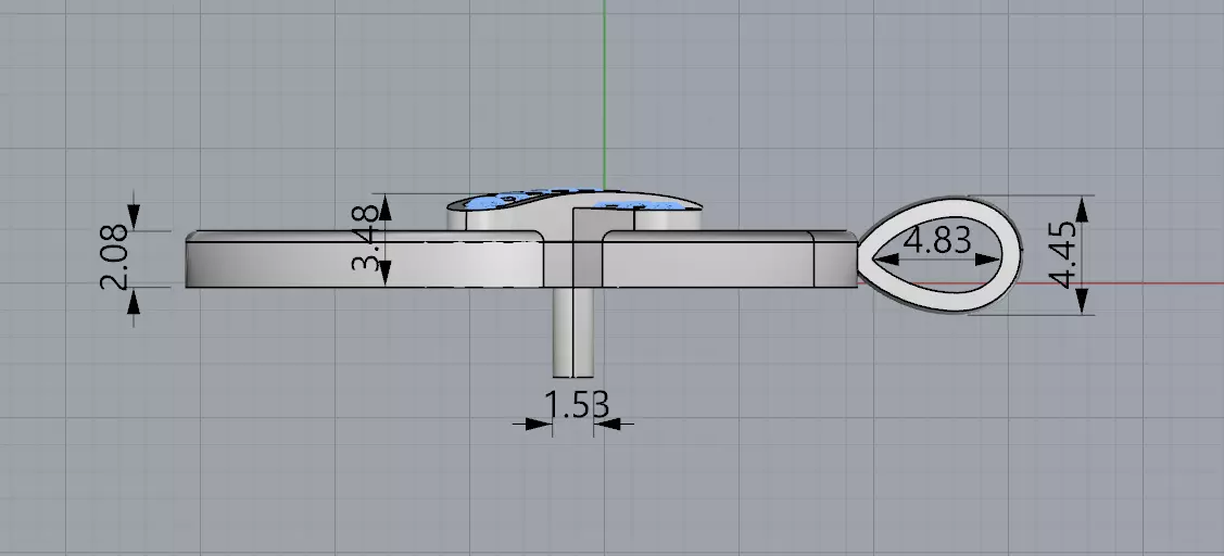 Chaumet 2 pendants 3D print model_12