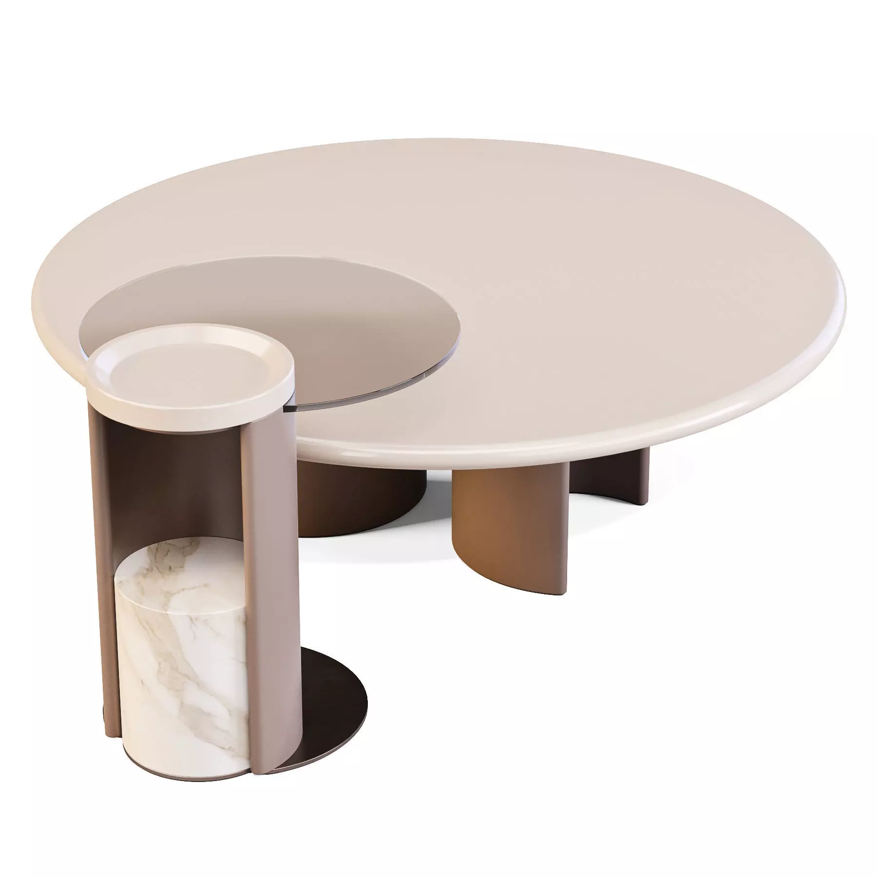 Turri Nook - Coffee and Side Tables 3D model_1