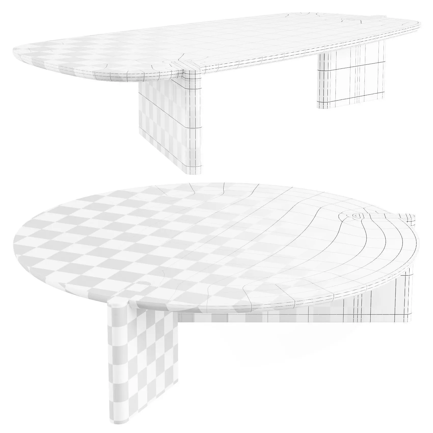 Bonaldo Flatiron - Coffee Tables 3D model_8