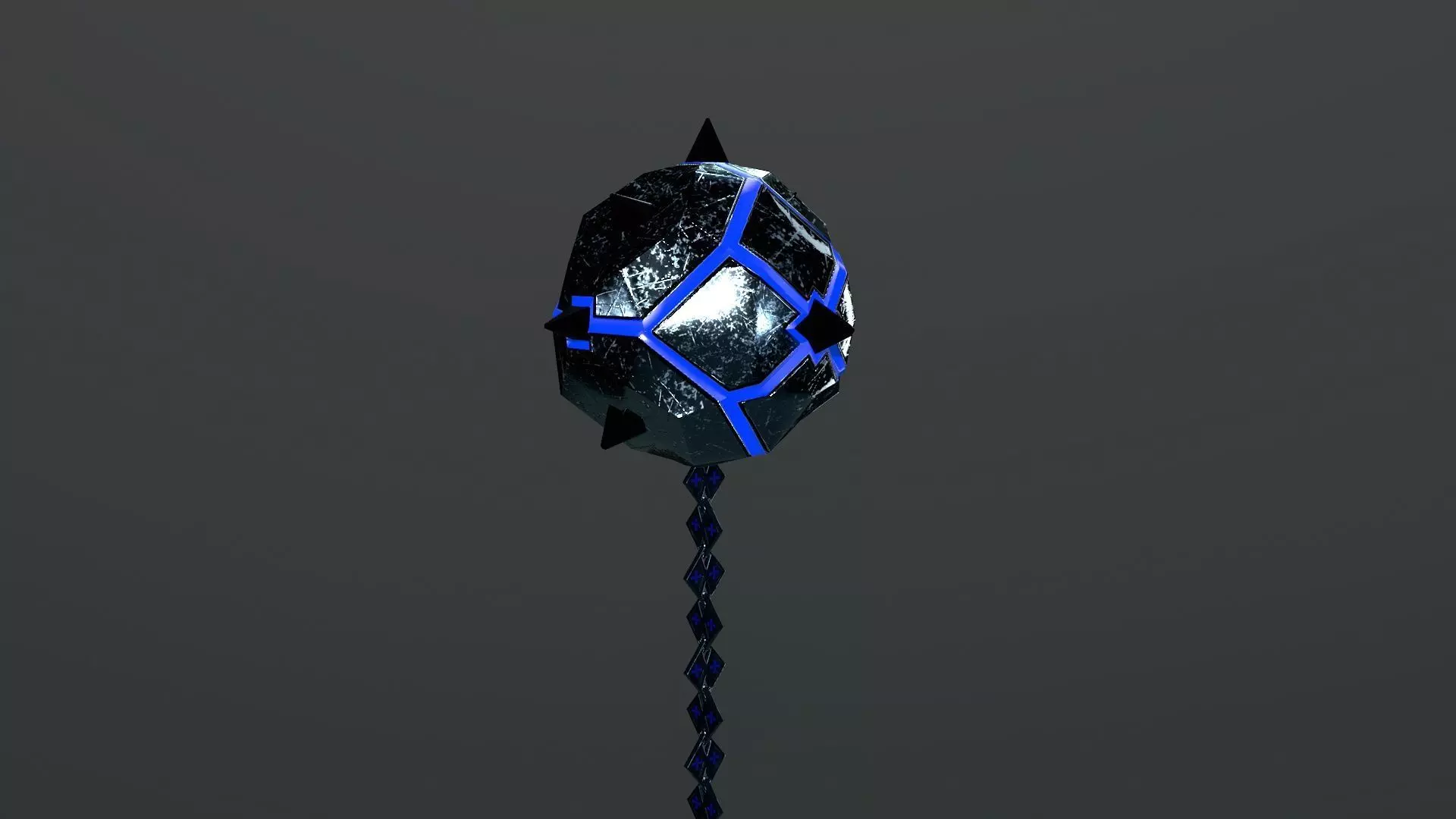 Crystal Sphere Low-poly 3D model_2