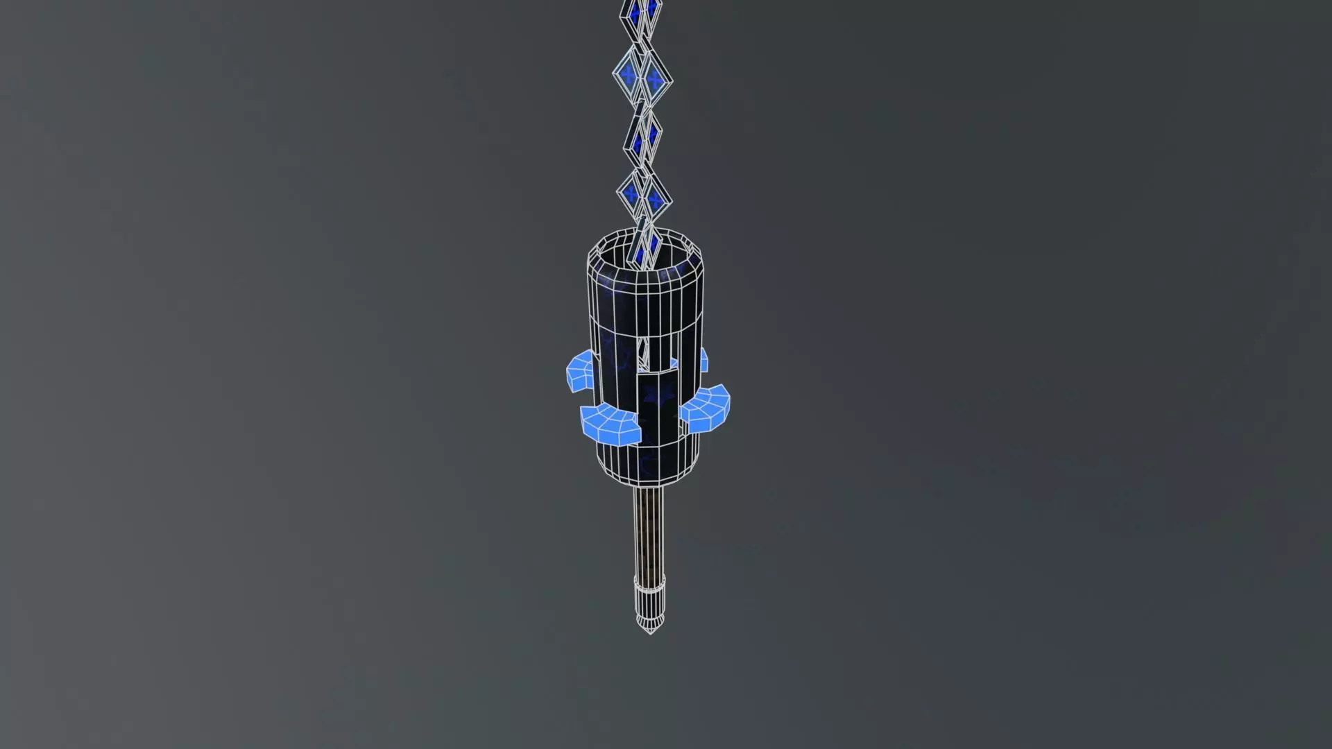 Crystal Sphere Low-poly 3D model_7