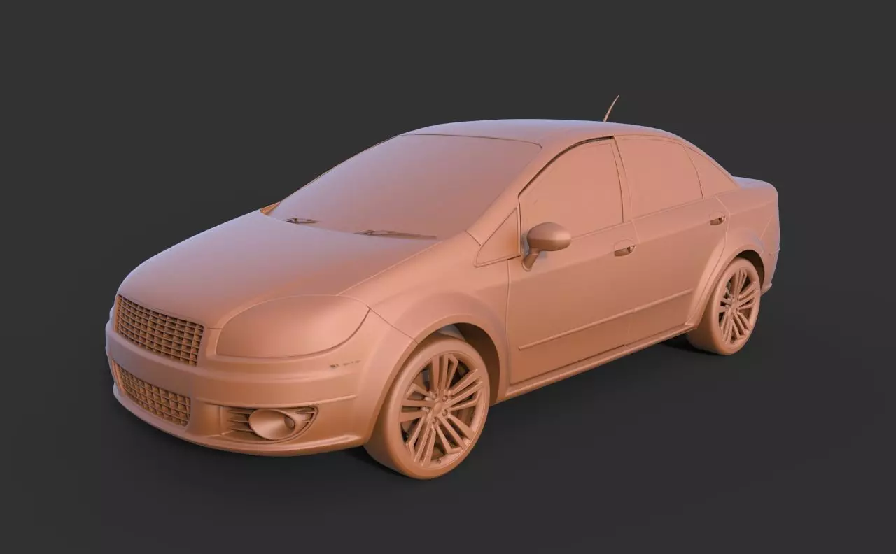 Fiat Linea 3D print model