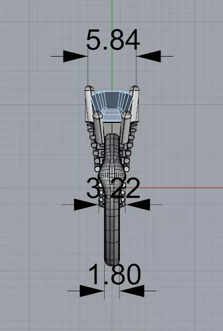 Baguette Ring 3D print model_6