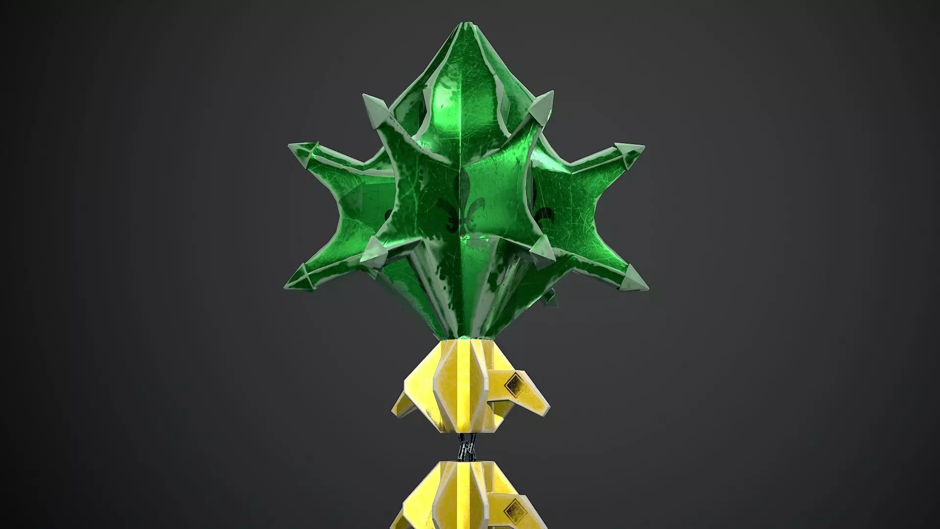 Fishbone Low-poly 3D model_3