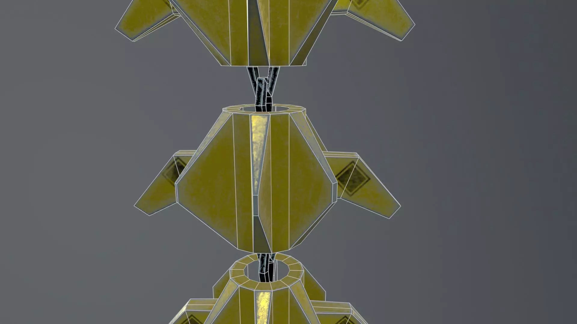 Fishbone Low-poly 3D model_7