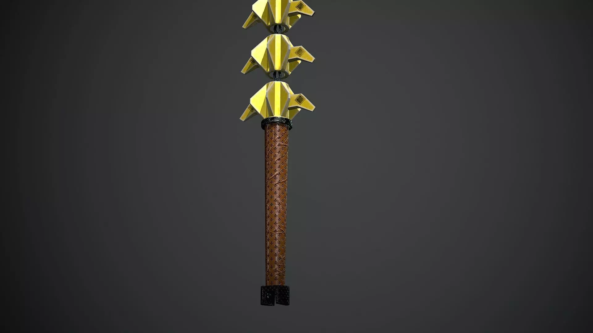 Fishbone Low-poly 3D model_2