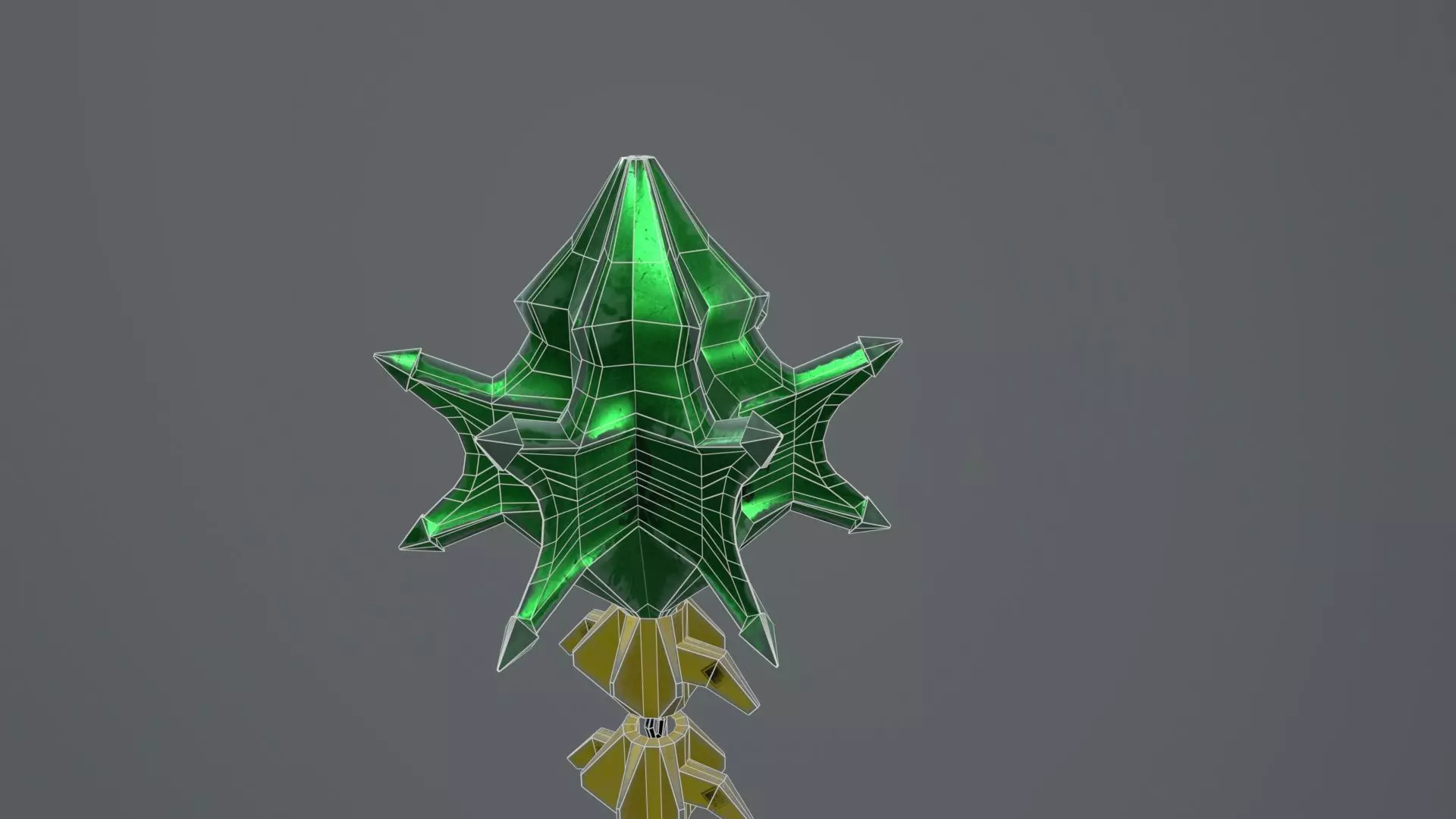 Fishbone Low-poly 3D model_6