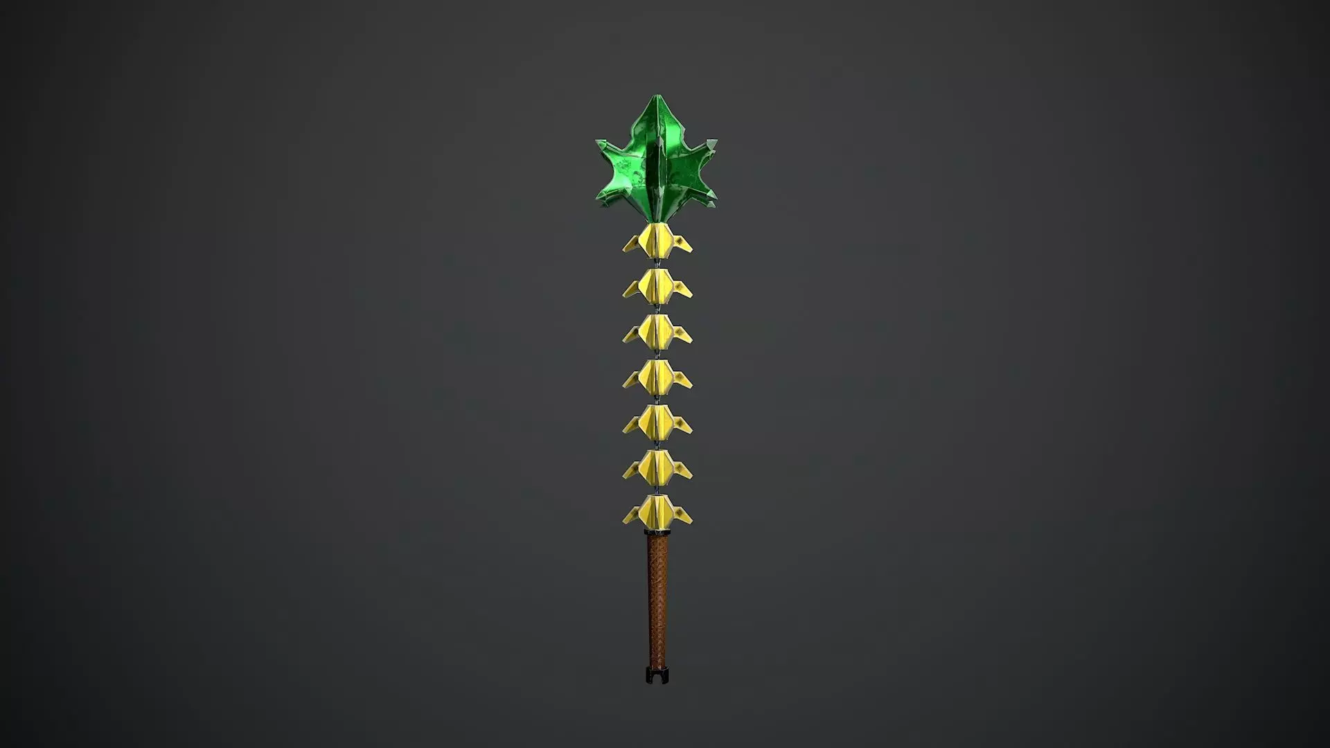 Fishbone Low-poly 3D model_0