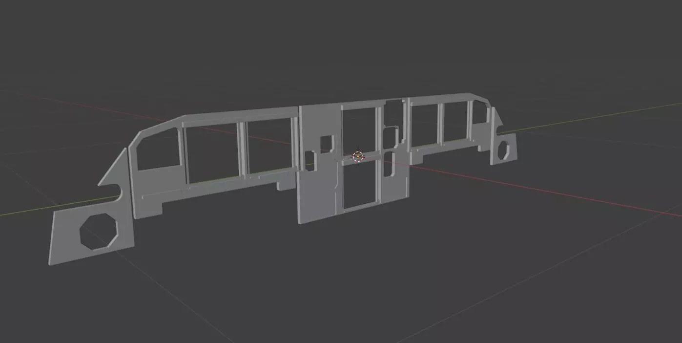 A320 scale size MIP panel Free 3D print model