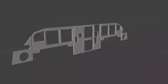 A320 scale size MIP panel 
