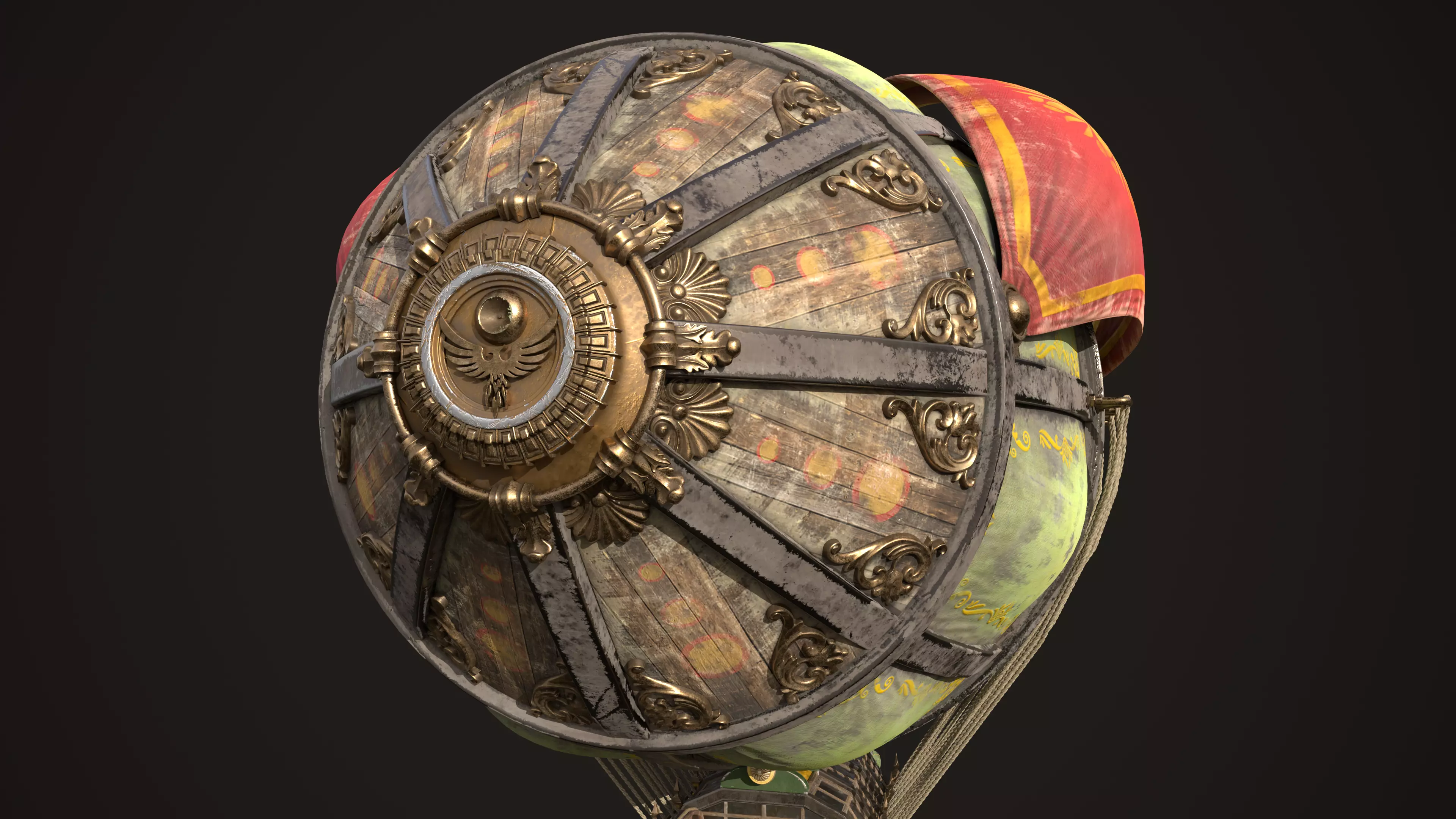 Airship Fighting 3D model_16