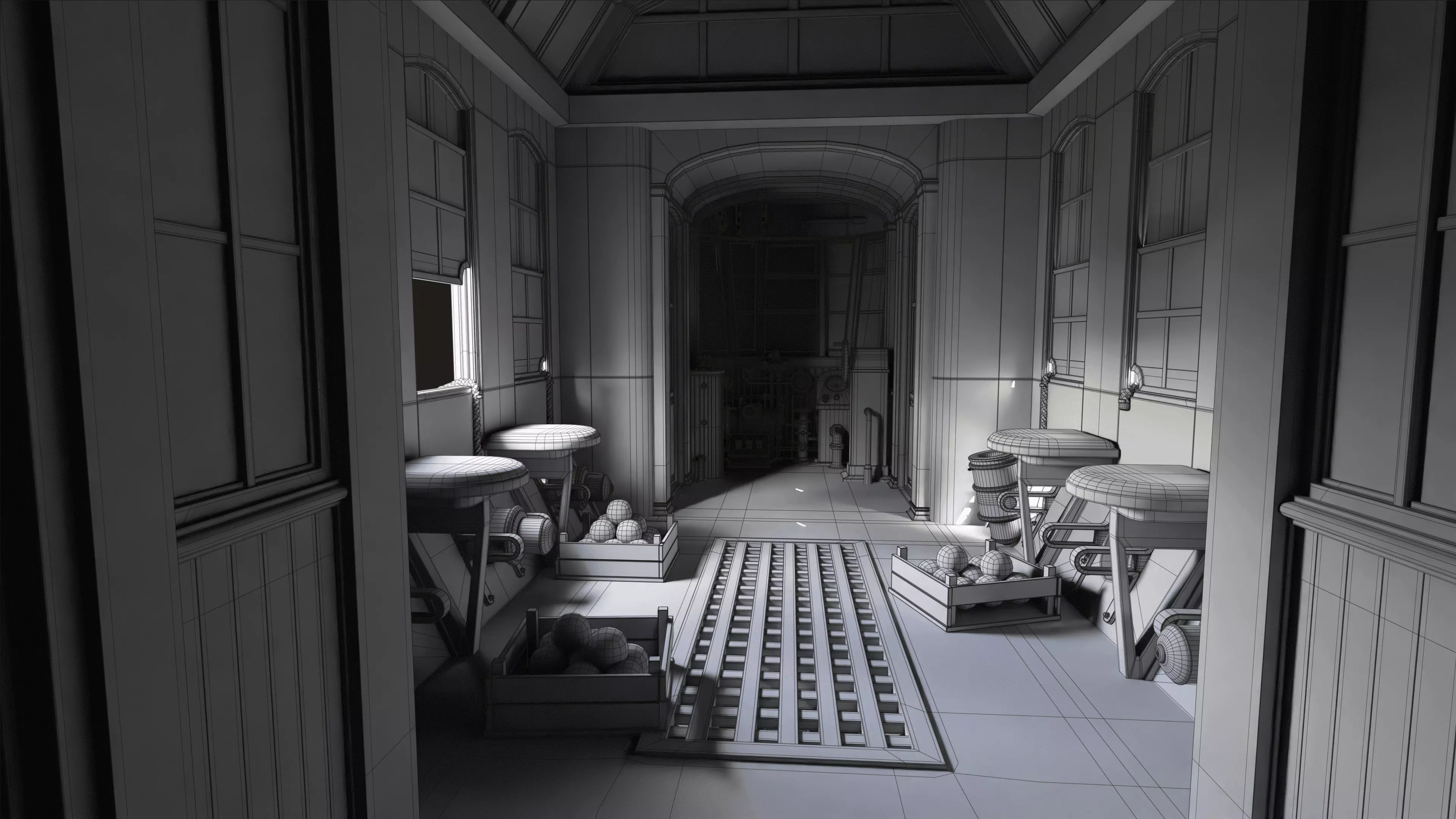 Airship Fighting 3D model_24