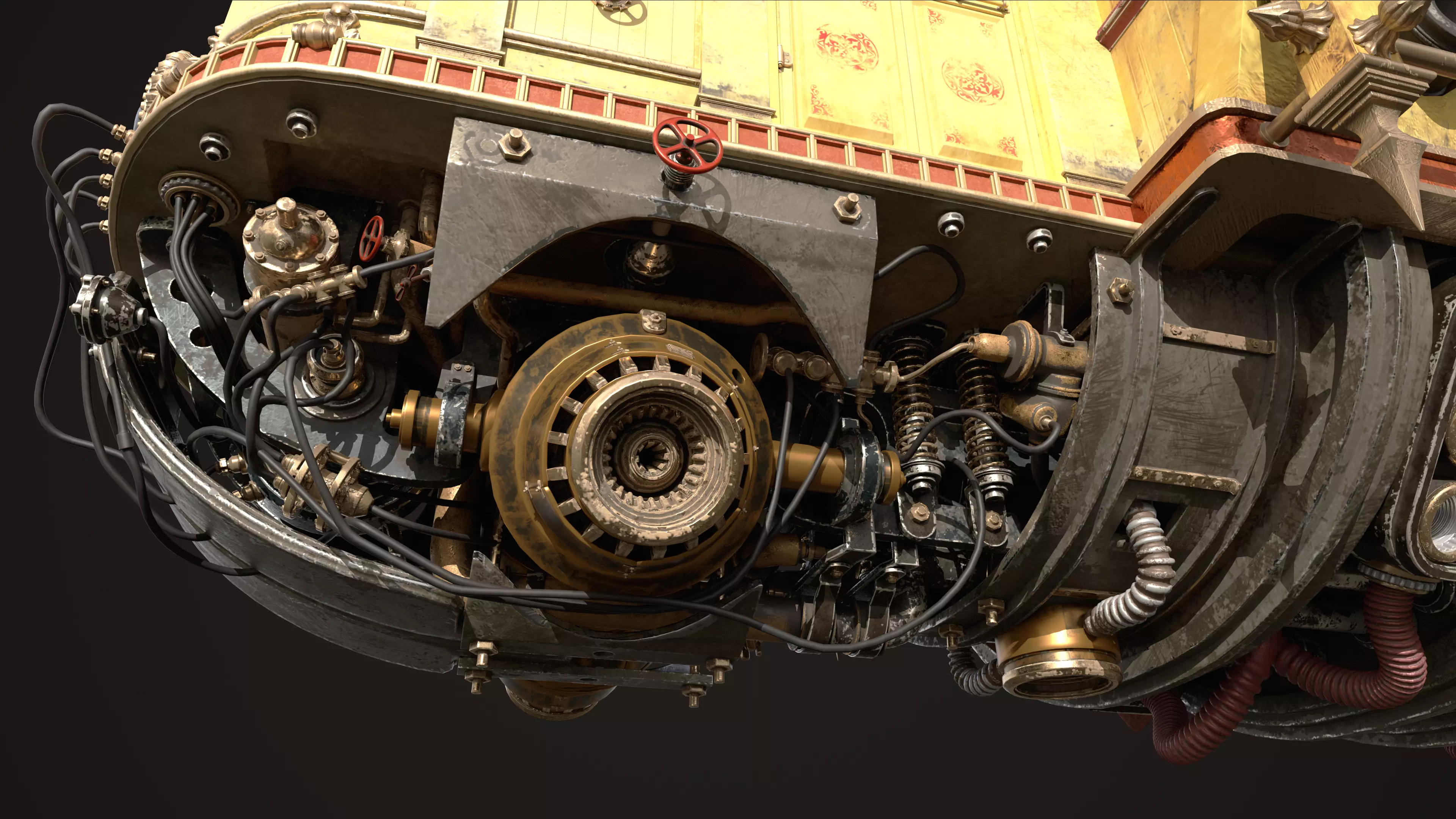 Airship Fighting 3D model_14