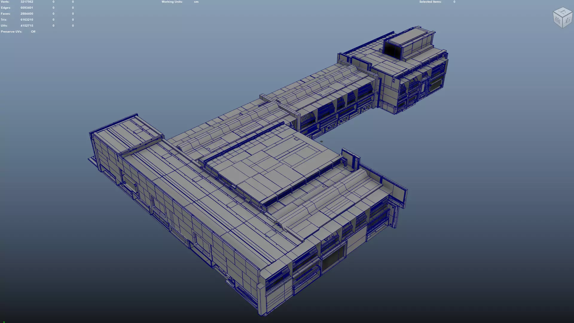 Scifi Modular Room Corridor Laboratory Kit Low-poly 3D model_28