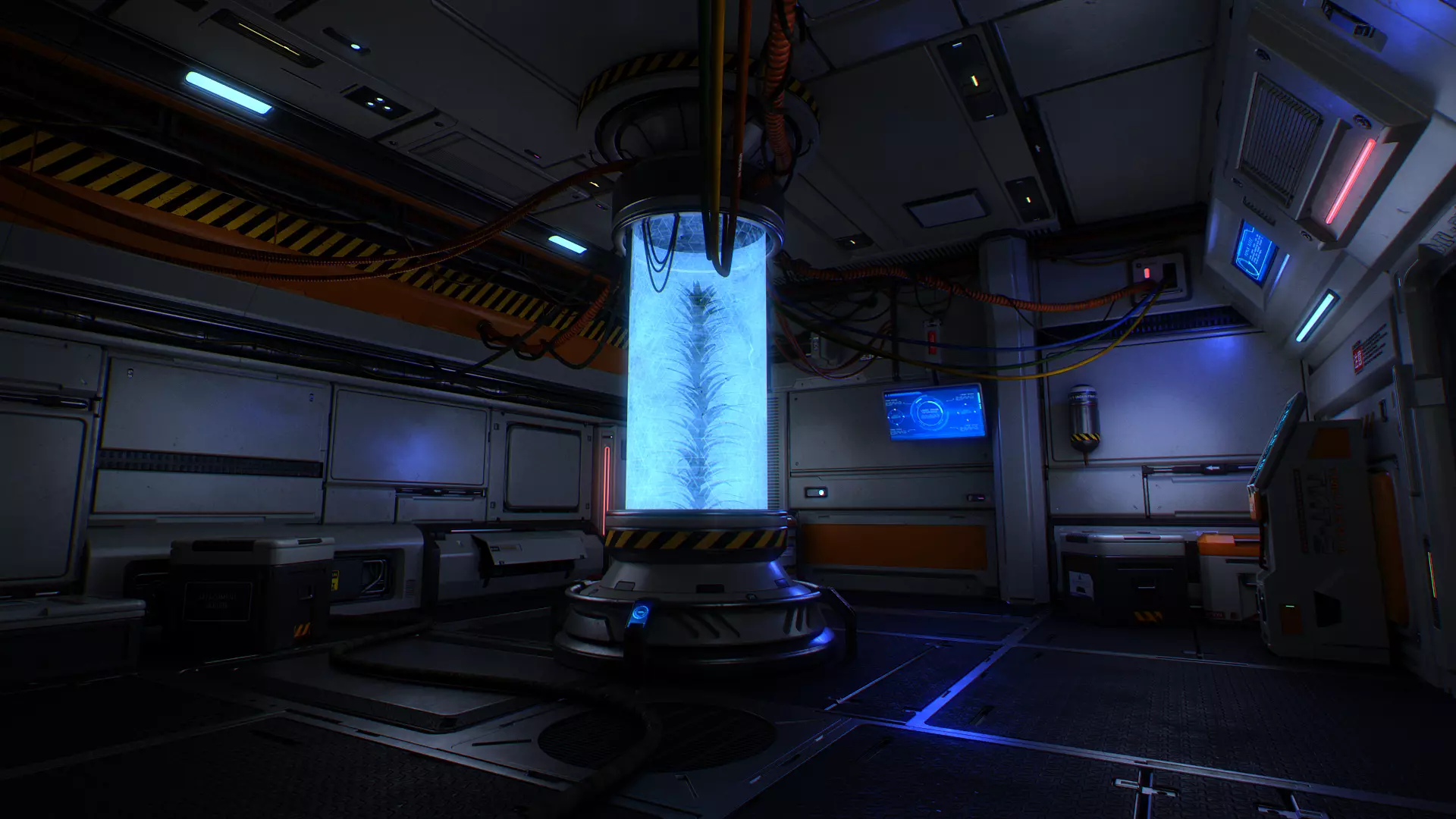 Scifi Modular Room Corridor Laboratory Kit Low-poly 3D model_8