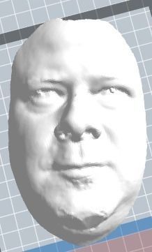 Bender Futurama and My Facial Scan Free low-poly 3D model_0