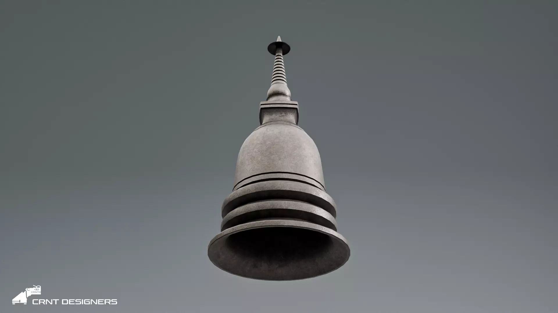 Tibetan Buddhist Stupa - Chorten Ritual Monument Low-poly 3D model_5