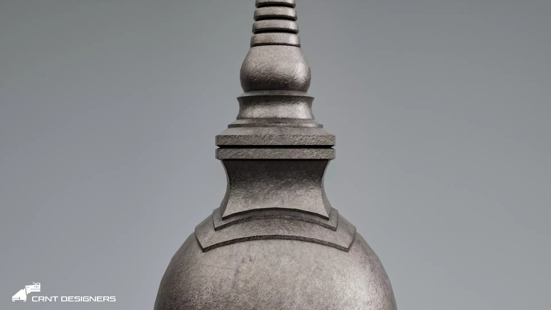 Tibetan Buddhist Stupa - Chorten Ritual Monument Low-poly 3D model_3