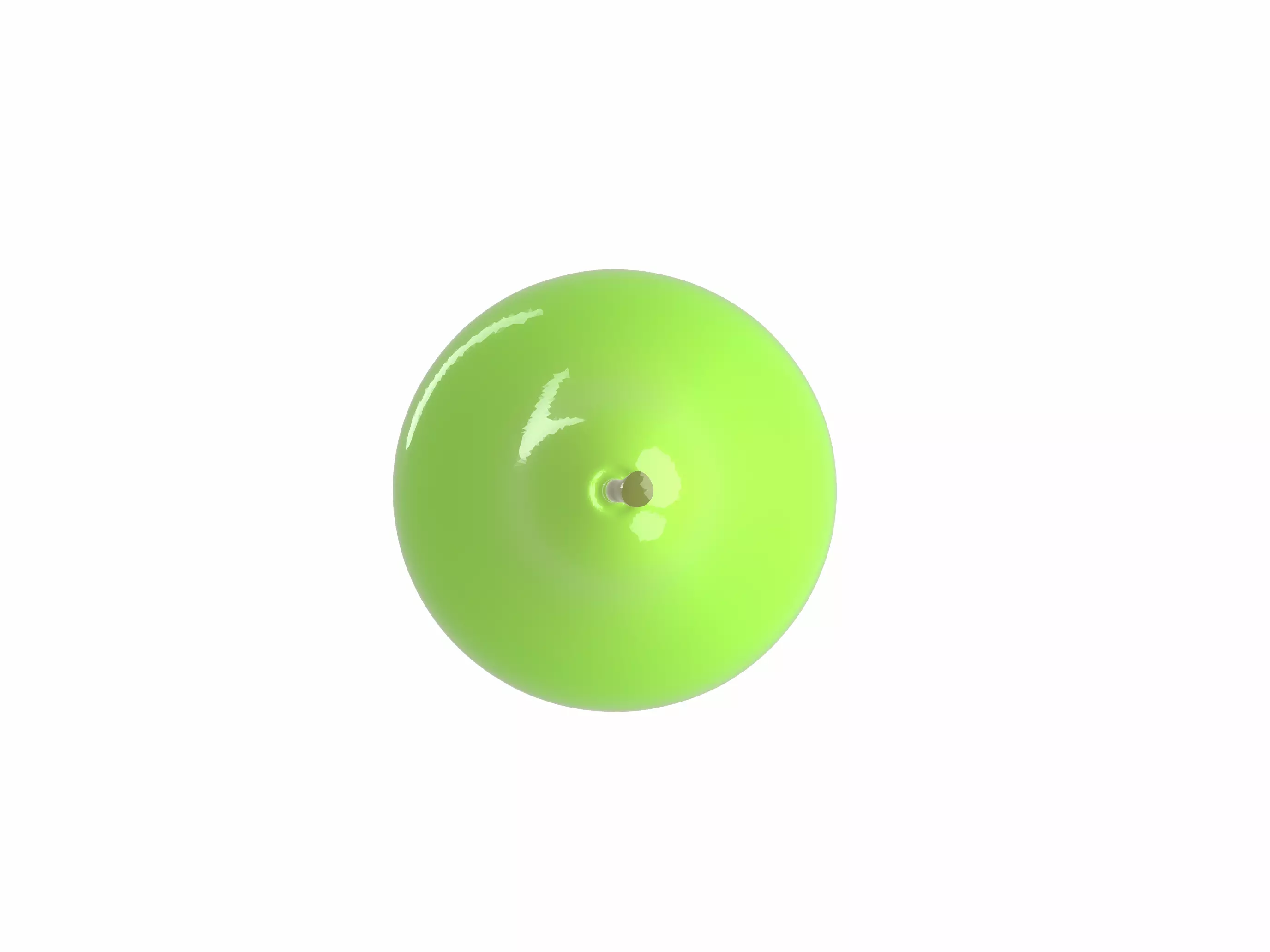 Cute Green Pear 3D Cartoon Model 3D model_2