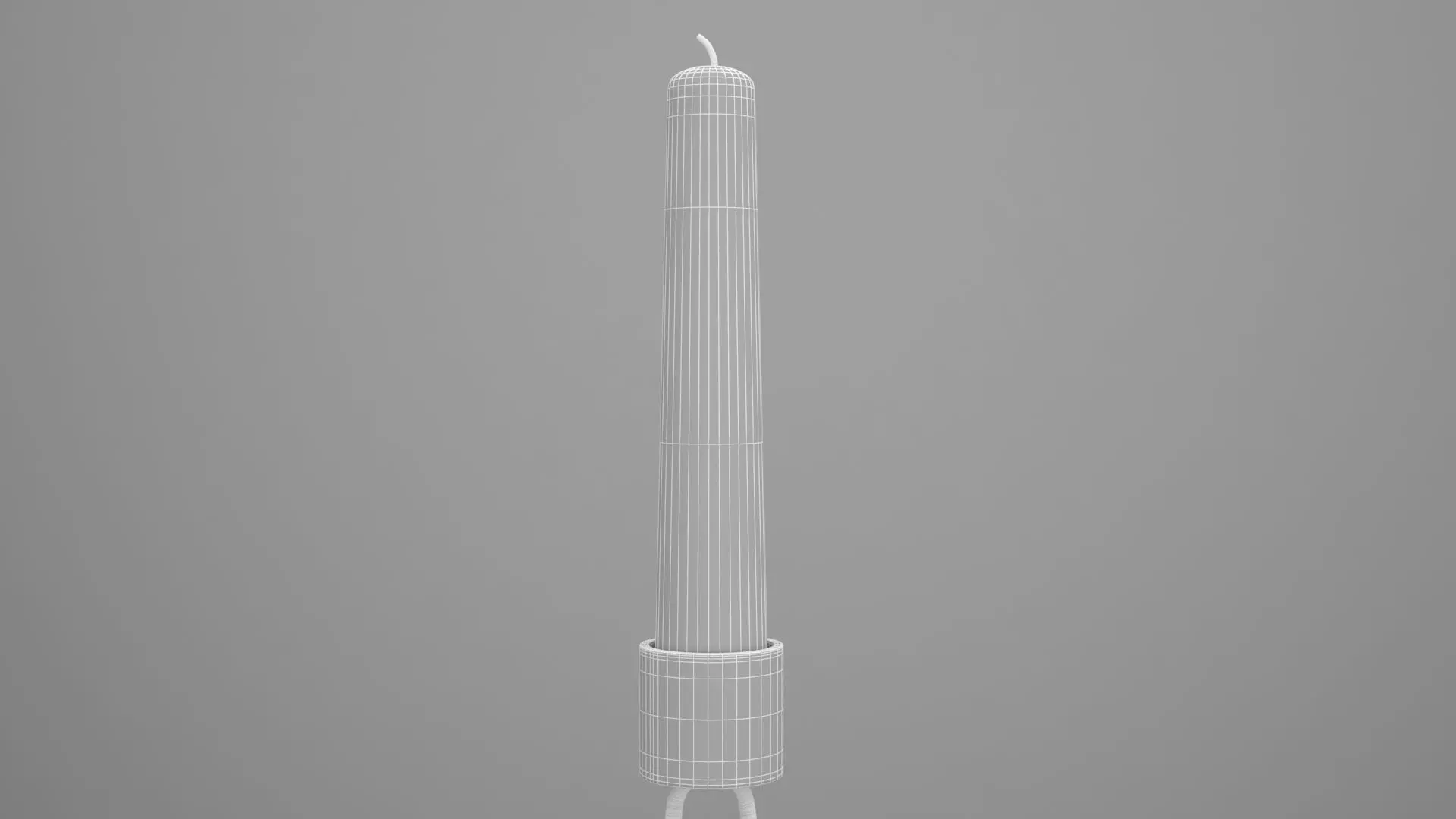 Chain J Candleholder Black Glass Color 3D model_7