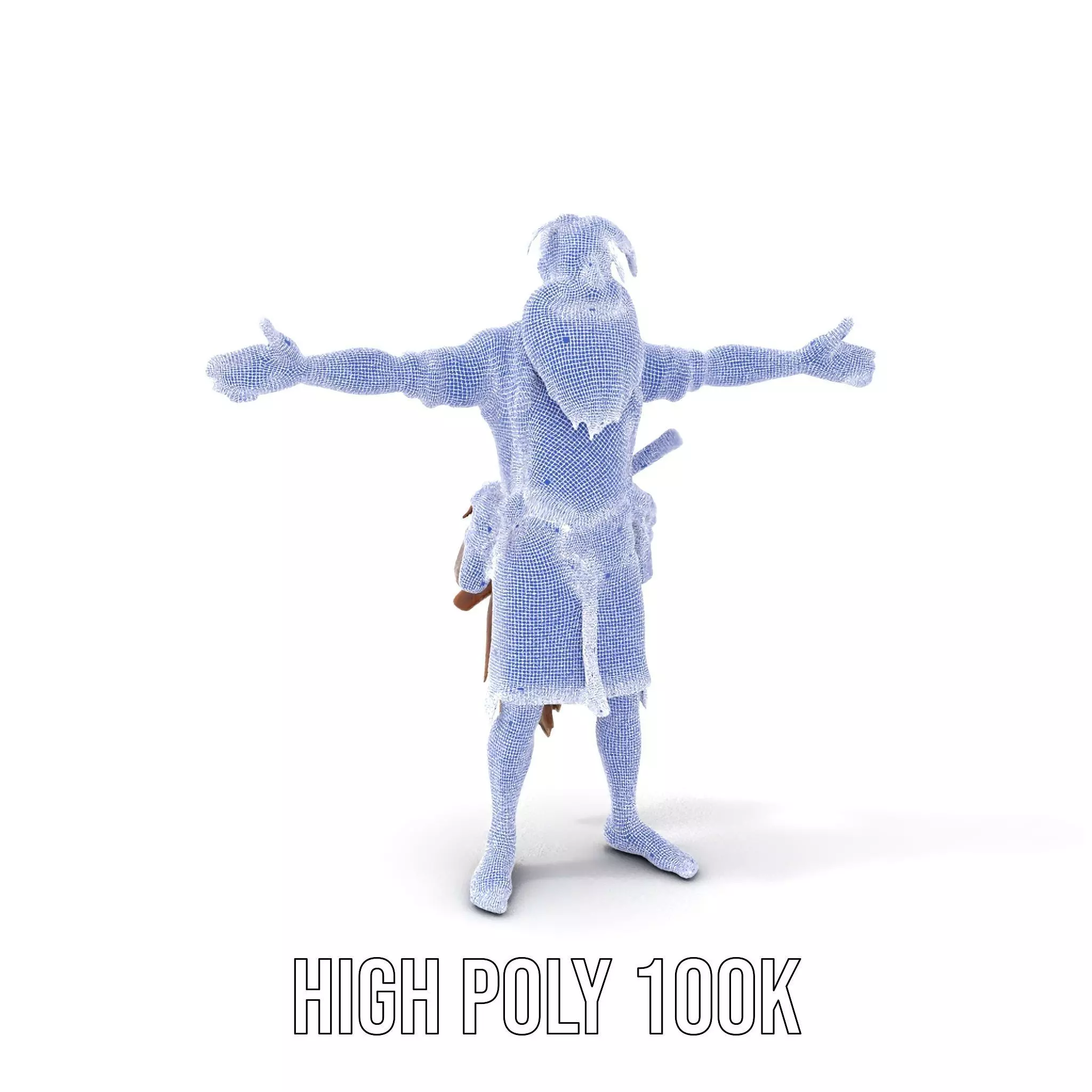Fantasy Dwarf Character Model Pack with Detailed Accessories Low-poly 3D model_5
