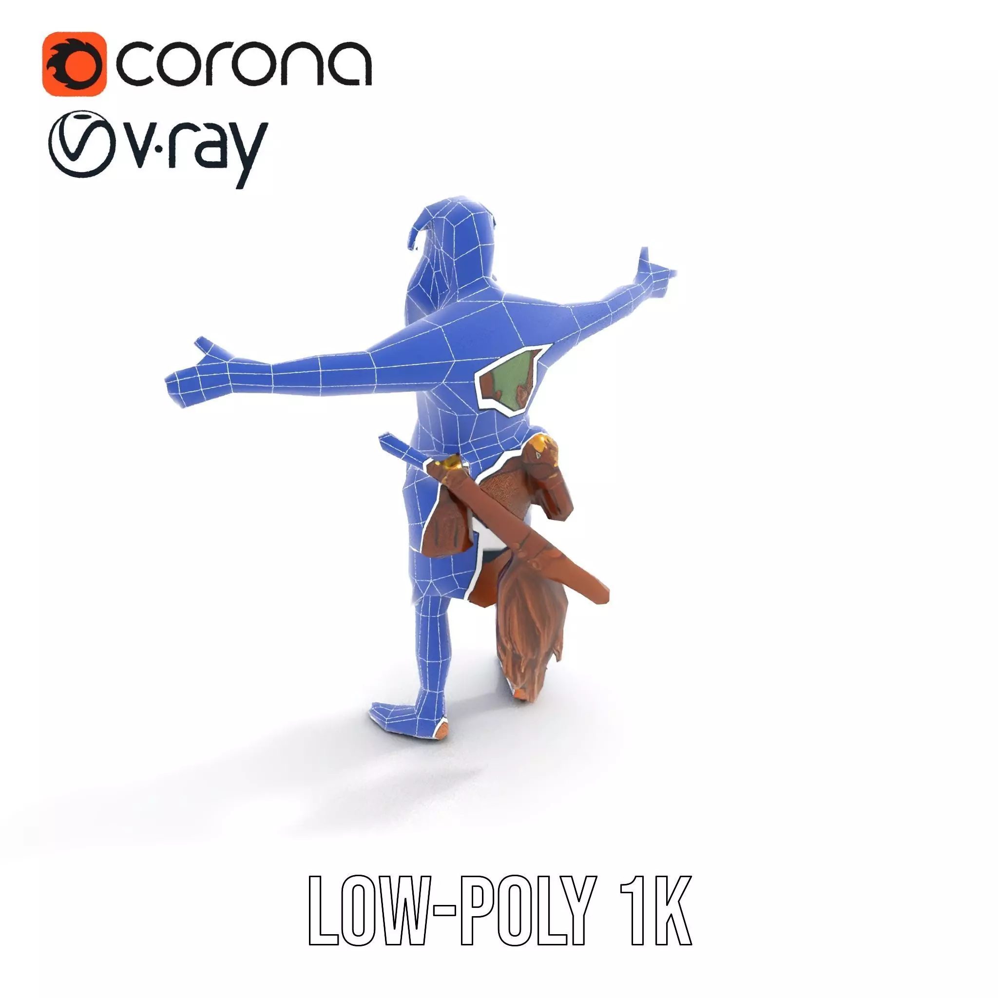 Fantasy Dwarf Character Model Pack with Detailed Accessories Low-poly 3D model_13