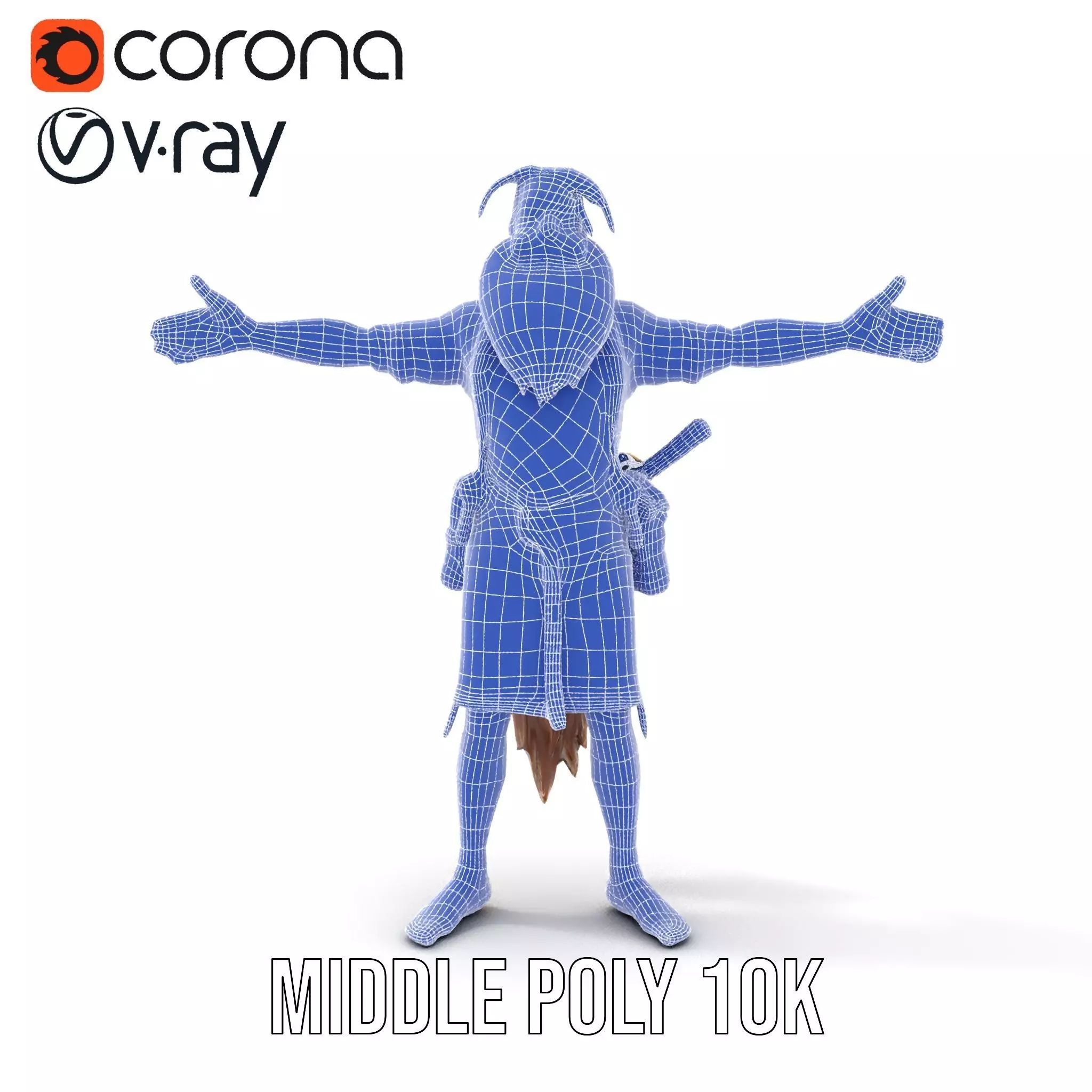 Fantasy Dwarf Character Model Pack with Detailed Accessories Low-poly 3D model_24
