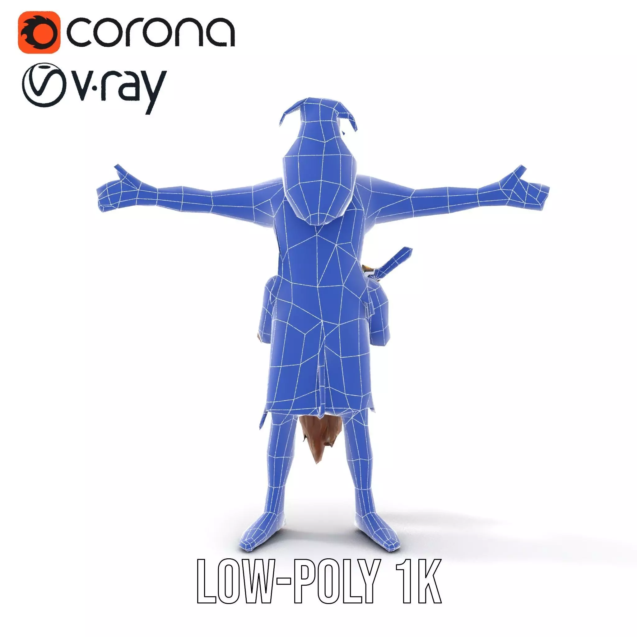 Fantasy Dwarf Character Model Pack with Detailed Accessories Low-poly 3D model_31