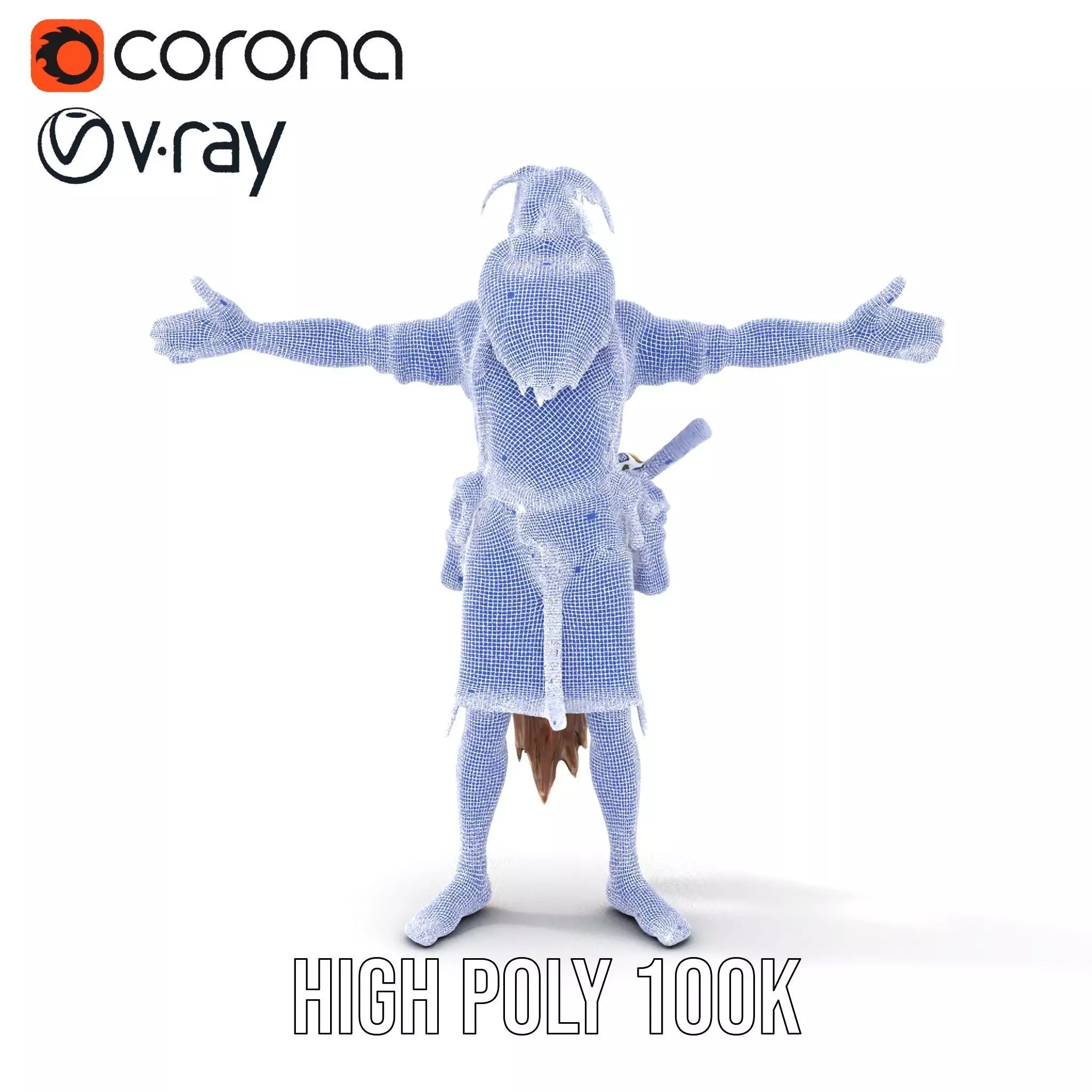 Fantasy Dwarf Character Model Pack with Detailed Accessories Low-poly 3D model_34