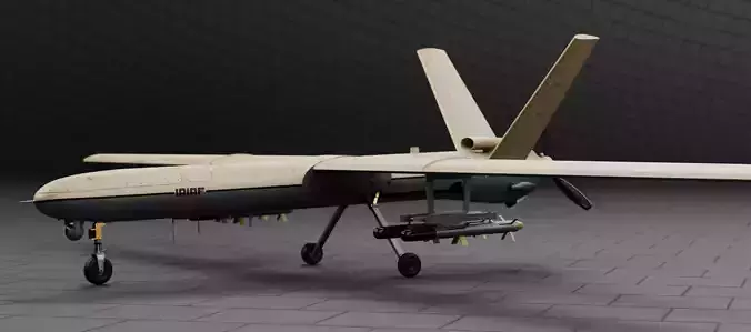 HESA Shahed-129 UCAV - The IRANIAN PREDATOR Low-poly 3D model