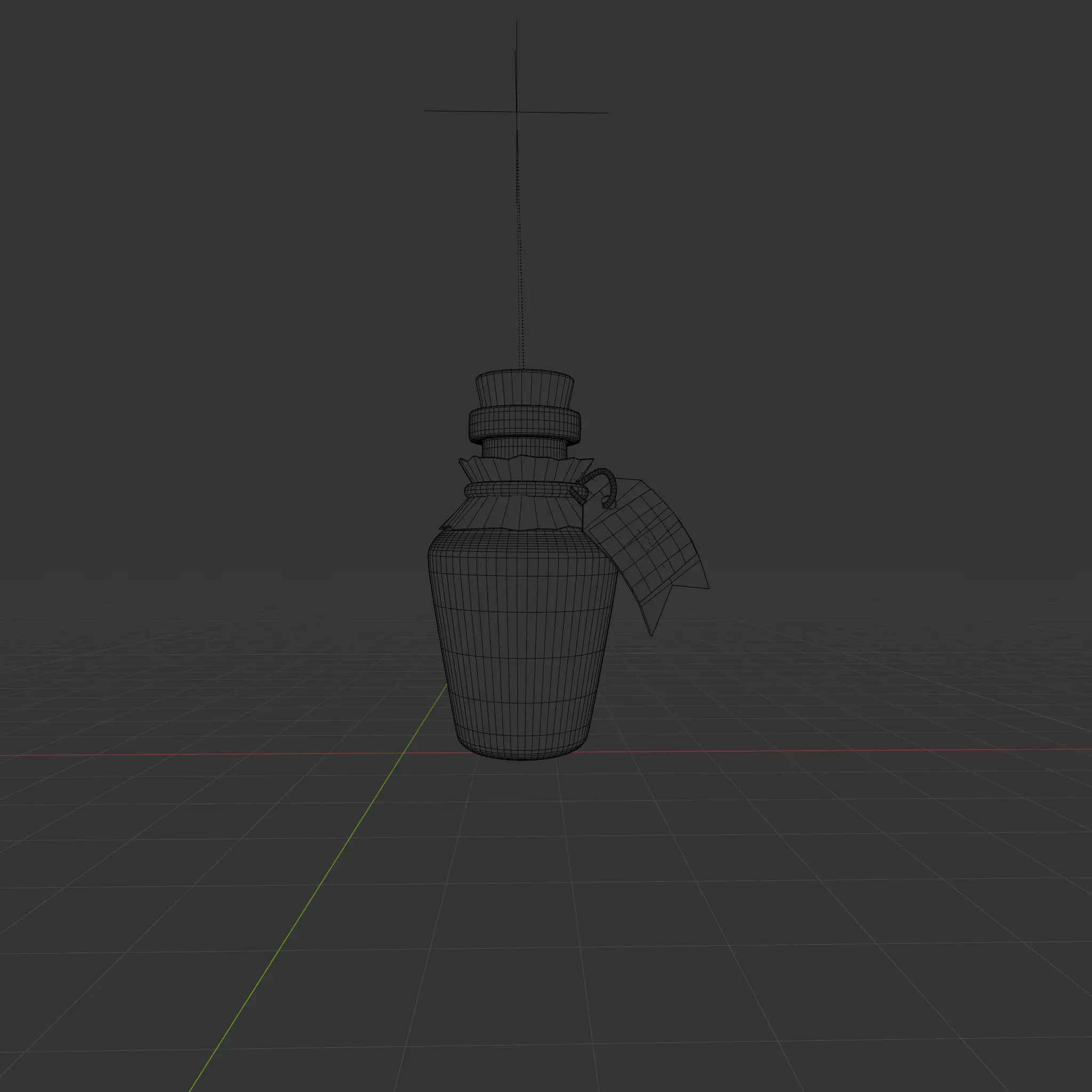 Danger Potion Bottle 3D Fantasy Game Asset Magic Alchemy Prop 3D model_6