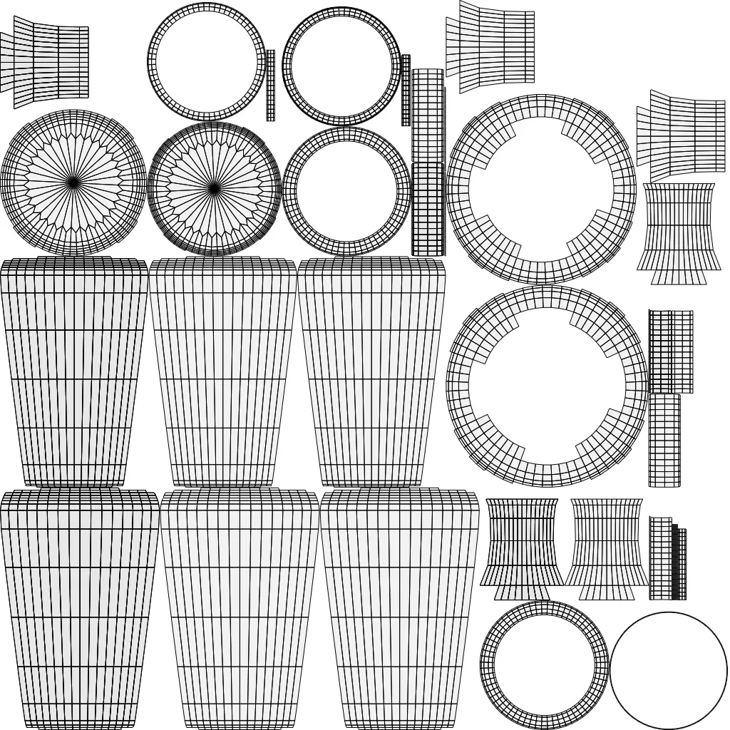 Danger Potion Bottle 3D Fantasy Game Asset Magic Alchemy Prop 3D model_4