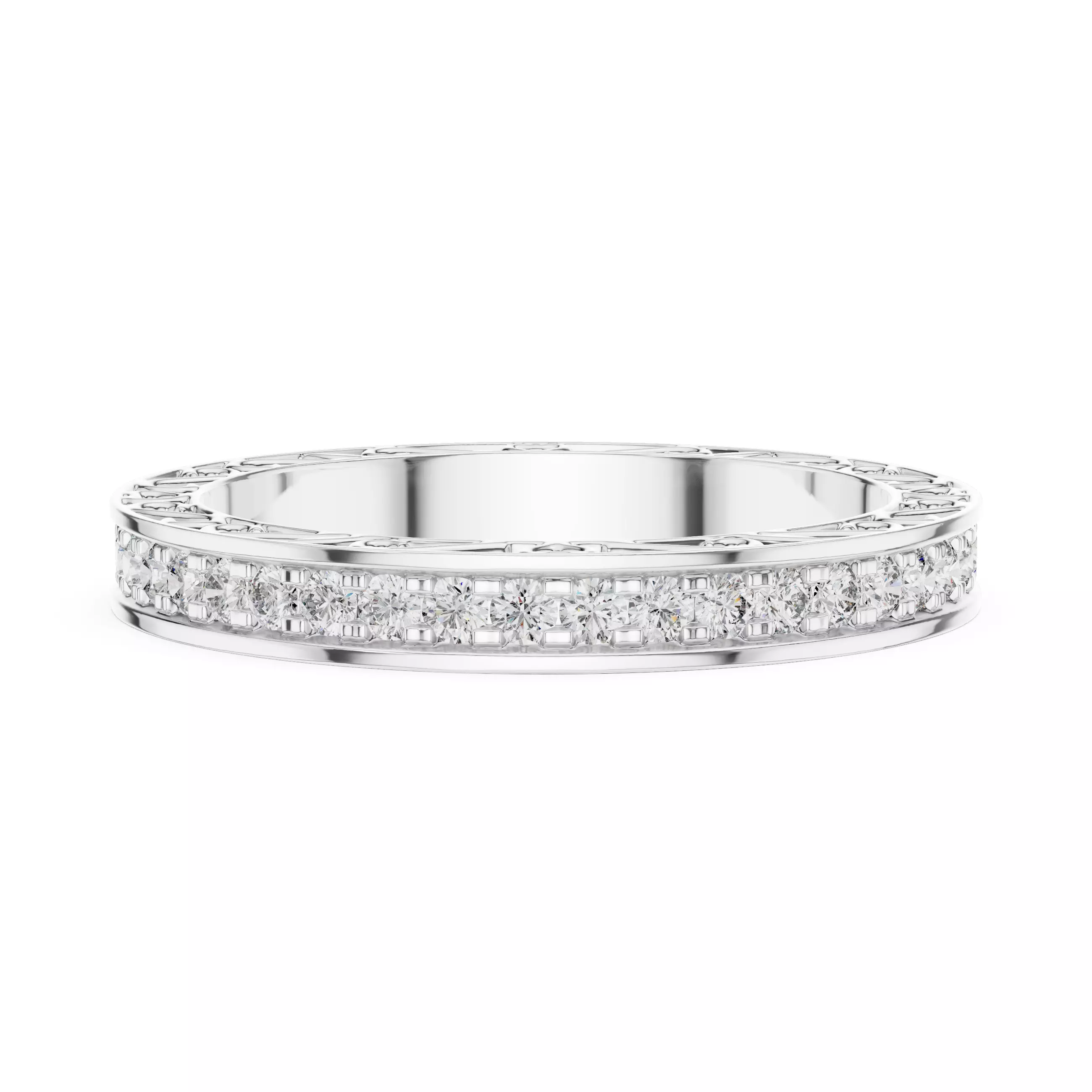 Eternity Band Ring 3dm stl renders animation videos details 3D print model_8